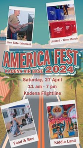 🇺🇸🫶🇯🇵 The biggest event in Okinawa is BACK. America Fest 2024 is pulling out ALL of the stops! 🔥 🗓️ Saturday, 27 April 🕰️ 11 am - 7 pm 📍 Kadena Flightline 🎸 Live Entertainment ✈️ Dozens of mighty aircraft: fighters, bombers, cargo and more! 💥 Interactive STEM experiences 💃 Electrifying performances 🛍️ Vendors with one-of-a-kind merch 🍔 30 food options 🎠 Kiddie Land 🎤 Performing live: Lover | A Taylor Swift Tribute Band ❗ A Venue like none other, the Kadena Air Base FLIGHT LINE 🤩
