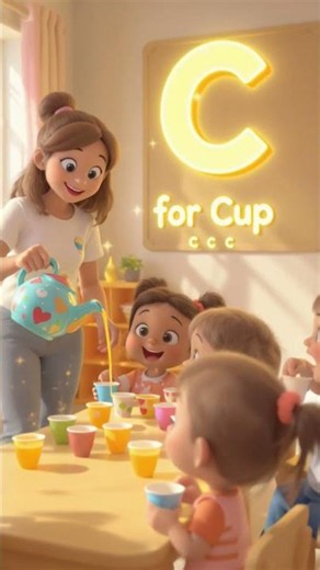 c for cup | poem | for kids | moral leason | nursery rhymes #rhymetime