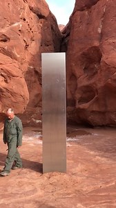 WHERE DID IT COME FROM?! A Utah helicopter crew found this metal monolith in a remote are of the state's southeastern desert. No one knows who put it there. STORY: https://kutv.com/newsletter-daily/mysterious-metal-monolith-found-in-remote-utah-desert (Video: Utah DPS) | KUTV 2News