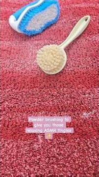 Powder brushing to give you those relaxing ASMR tingles ✨