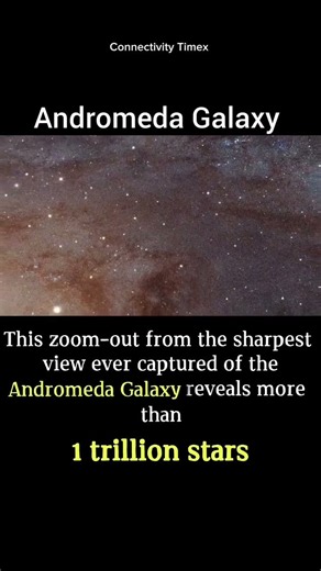The Andromeda Galaxy (M31) is the nearest major spiral galaxy to our own Milky Way | 1 trillion star
