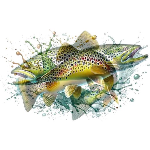 Trout Clipart Brown Trout Fish PNG | 10 Image Bundle - Etsy Australia