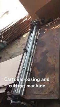 Carton creasing and cutting machine