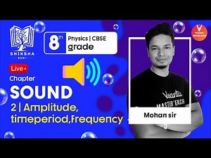Sound L2 | Amplitude, Time Period, Frequency | NCERT Class 8 Chapter 13 | CBSE Physics | Mohan Sir