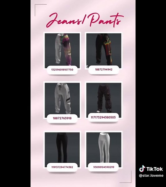 Códigos de pantalones para Roblox: Descubre aquí