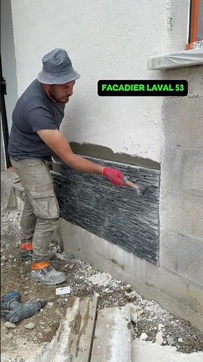Stone veneer and exterior facade plaster #decoration #france