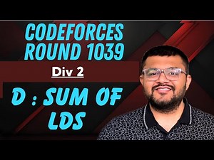Codeforces Round 1039 Div 2 | Problem D : Sum of LDS Solution | Karan Mashru
