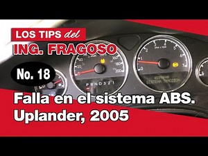 ABS system failure. Uplander, 2005.
