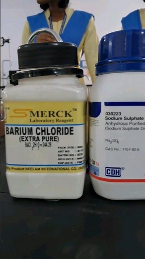 Precipitation Reaction - Barium chloride with Sodium sulphate #viralvideo #experiment #chemistry