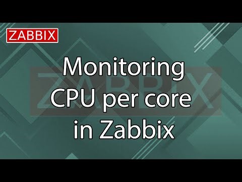How to Monitor CPU per Cores in Zabbix