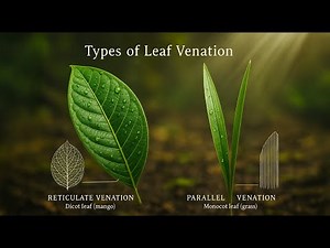 Venation in Leaves | Reticulate & Parallel Venation Explained