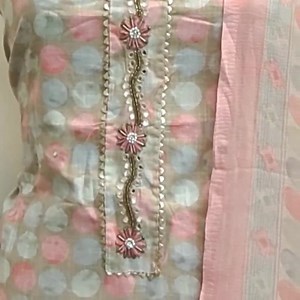 Cotton Shirts With Worked Kurta Patti with Cotton Bottom n Printed Chiffon Dupatta  Price - 1150/- Order on https://wa.me/919977725617 | Asmara | Facebook