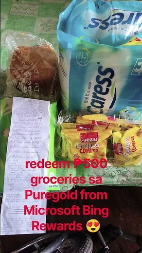 Puregold free ₱500 groceries😍 Microsoft Bing Rewards