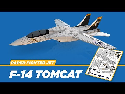 Paper Craft | How to make US F-14 Tomcat paper model | F-14 Tomcat | Paper Model | Top Gun Maverick