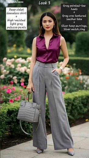 Classy Outfit Ideas For Women | Wide-Leg/Palazzo Pant Outfits For Elegant Look | Summer Outfits 💜