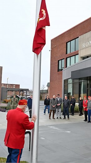 Local veterans joined together to perform the Marines’ Hymn during a flag-raising ceremony at Rome City Hall, hosted by the Edward L. Smith Jr. Detachment #245 of the Marine Corps League. The ceremony helped mark the 250th birthday of the United States Marine Corps. 🇺🇸🎖️ #RomeNY #Marines #USMarineCorps | Sentinel Media Company