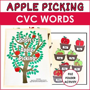 Short Vowel Apple Picking | CVC Apple Picking | Fall Phonics Fun