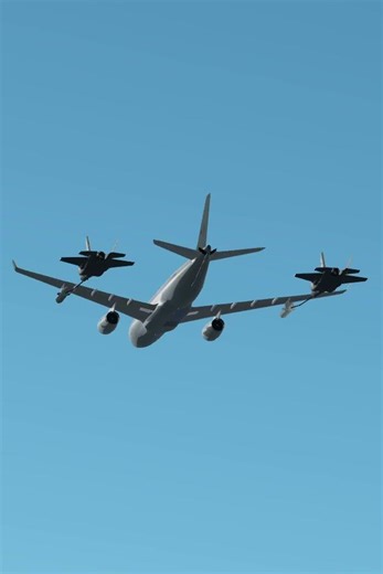 GeoFs RAF air refueling demonstration