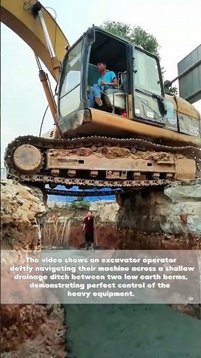 Heavy Equipment Mastery: Excavator Operator Conquering Challenging Terrain