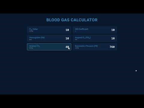 Oxygen Saturation Partial Pressure Calculator — How to Use It | Engineering Tool