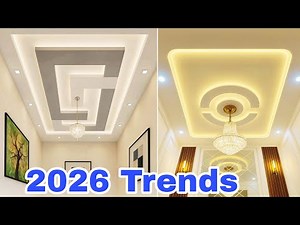 Latest Gypsum Ceiling Design 2026 | New False Ceiling Ideas for Hall & Bedroom