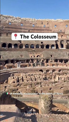 Inside the Roman Colosseum 🏛️ | A Walk Through Ancient History 🇮🇹