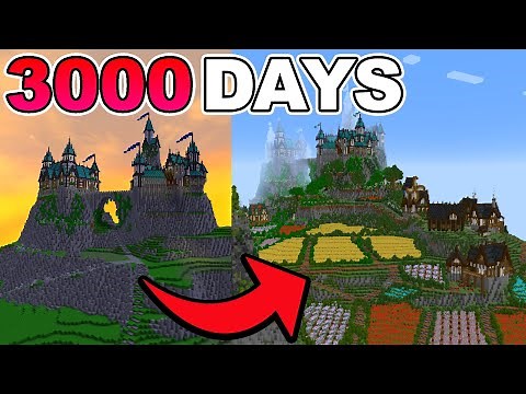 I Spent 3000 DAYS Building a Kingdom in Survival Minecraft! - WORLD TOUR and DOWNLOAD!