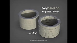 快速破损工具PolyDamage V1 for 3DS MAX演示视频1