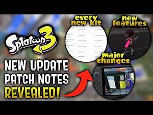 HUGE 10.0.0 UPDATE Patch Notes Released - Splatoon 3