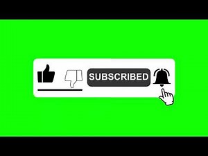 Green Screen Like Subscribe Button (No Copyright) | Green Screen Video | Free Like+Subscribe