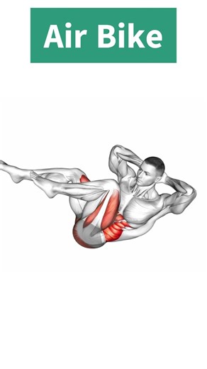 Air Bike Abs Workout for Strong Core