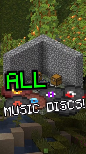 All minecraft music discs! #minecraft #minecraftshorts #shorts