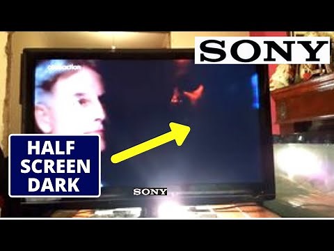 How To Fix SONY TV Too Dark On One Side || SONY TV Black Screen || Easy TV Repair Guide
