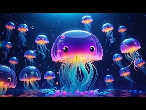 Jellyfish Tentacles Go Float Float Float | English Nursery Rhyme | Kids Songs | Baby Music
