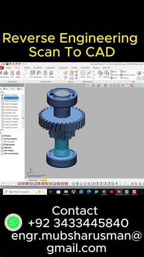 Part16 | From Broken Part to Perfect CAD Model in Seconds! 😳🔥 #shorts #reverseengineering #trending