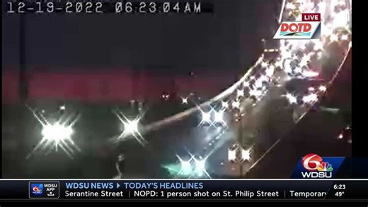 A multi-car crash on the Highrise has snarled westbound traffic Monday morning