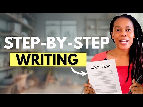 How to Write a Concept Note (Step-by-Step for Students)