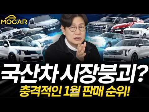 Domestic car sales rankings, starting in January?... Sorento and Carnival popularity, electric ve...