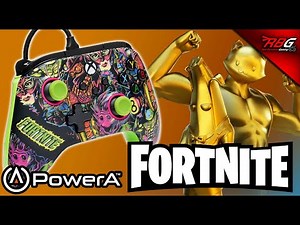 Unboxing PowerA Fortnite Xbox Advantage Wired Controller with Moon Bounce Emote for Xbox Series X/S