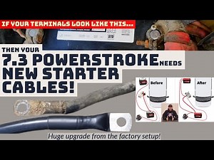 How to build THE BEST starter cables for a 7.3 Powerstroke Ford E-350 Econoline Van