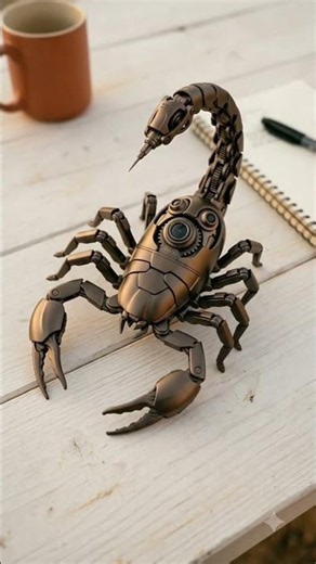 🤖 Insane Mechanical Scorpion Transformation. #shorts