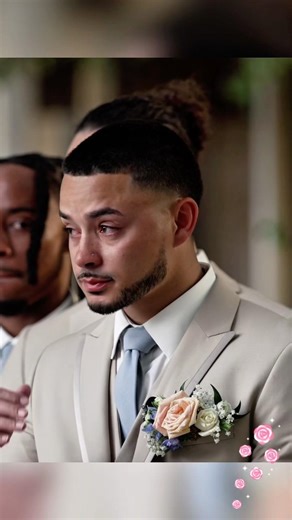 The Moment the Groom Saw His Bride… and Broke Down 😭💍🤵#WeddingTok #GroomReaction #HappyTears