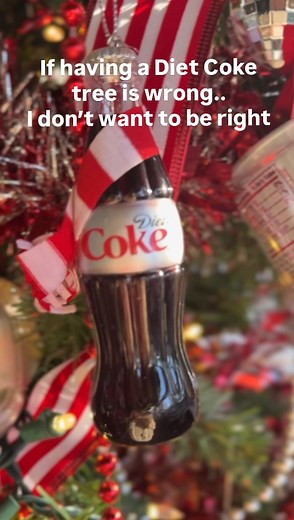 Not me putting a whole tree on the back porch dedicated to my true holiday companion: Diet Coke. ✨ Where are my Diet Coke girlies? And if that’s not you, this is your sign to pick whatever brings you joy and make a tree out of it. @dietcoke | Letscaulkaboutit