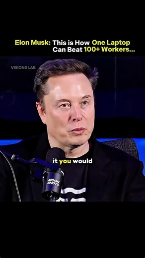 Elon Musk: This Is How One Laptop Can Beat 100+ Workers #shorts