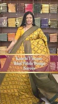 Kanchi viscose saree with Patola design | New year n Christmas special sale | Booking: 9443143352