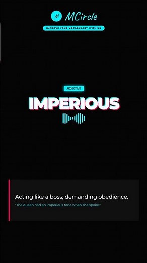Learn English: What is Imperious? | Vocabulary Shorts