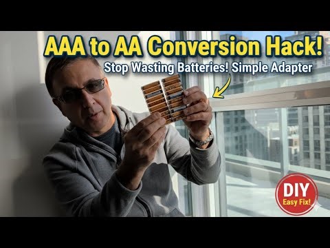 How to Convert AAA Battery to AA Battery