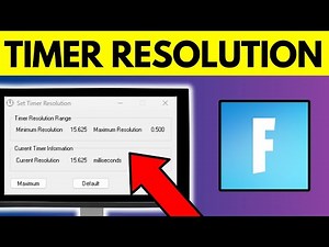 How To Download Timer Resolution Fortnite
