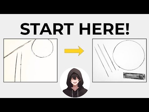Just started drawing? Learn lines|Circles &Loomis method.#art #basicsketch