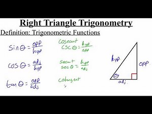 4.2.1 Right Triangle Trigonometry